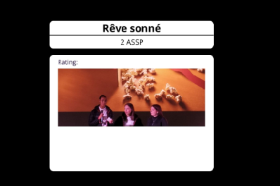 Clap ciné 2ASSP – 12.05.23